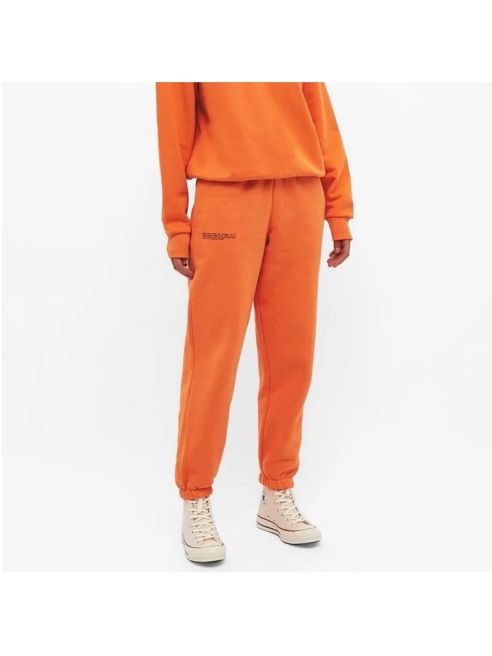 Pangaia Midweight Track Pants Sweatpants Orange size Small NWT NEW